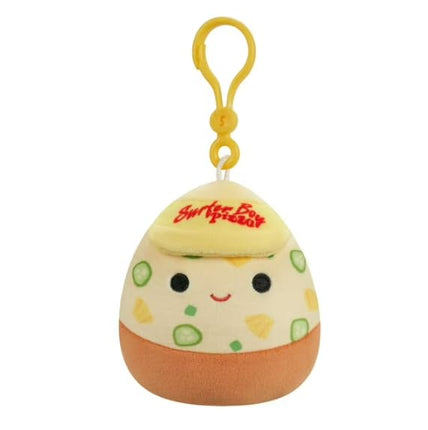 Squishmallows Surfer Boy Pizza Plush Clip, 3.5 inc