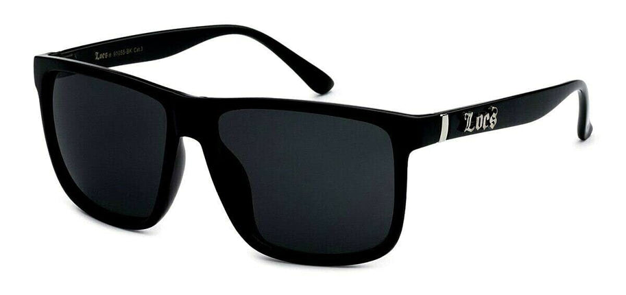 Locs Gangster Oversized Rectangular Horn Rim Sungl