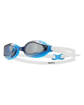 TYR Stealth-X Race Adult Mirrored Swimming Goggles