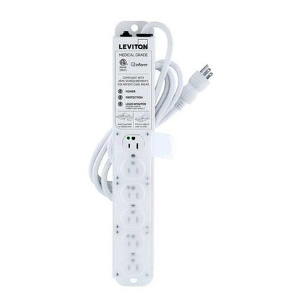 Leviton 53C6M-1S7 15 Amp Medical Grade Power Strip