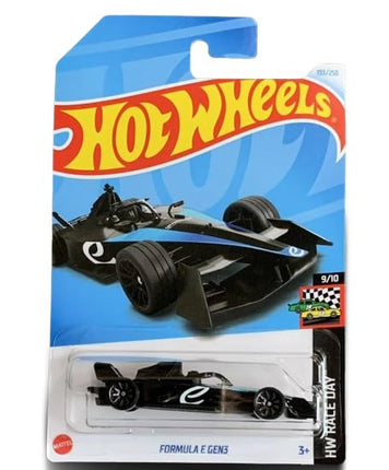 Hot Wheels Formula-E Gen 3 Racing Car (Black/Blue)