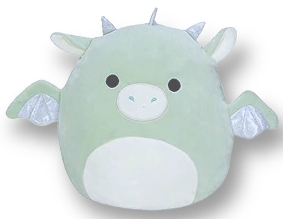 Squishmallows 7" Drew Dragon Plush - Green with Wh
