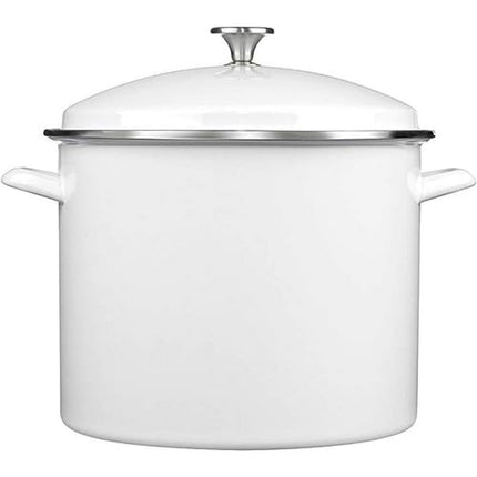 Cuisinart EOS166-30W Enamel Stockpot with Cover, 1