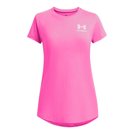 Under Armour girls Freedom Flag T-shirt T-Shirt, (