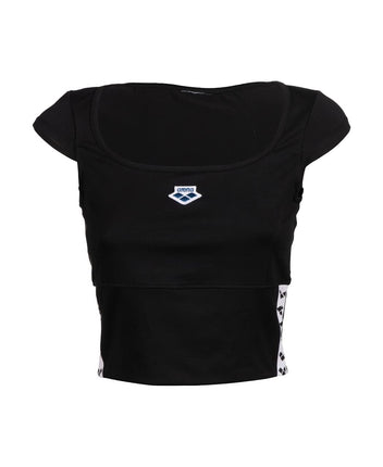 ARENA Women's Icons Bra Top Solid T-Shirt, Black-W