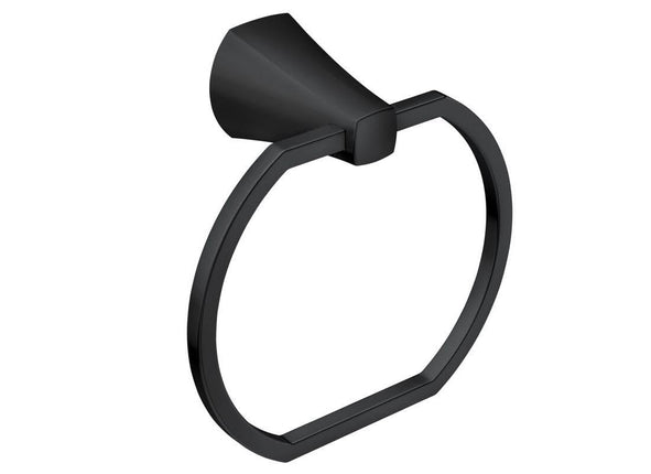 Moen MY8786BL Lindor Matte black towel ring Matte