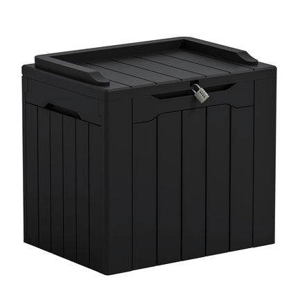 Greesum 31 Gallon Resin Deck Box Large Outdoor Sto