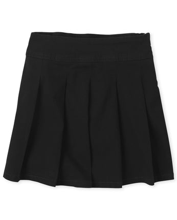 The Children's Place Girls' Pleated Skort, Black S