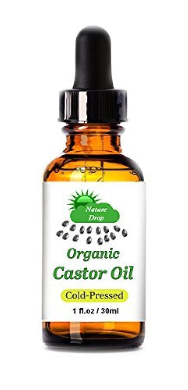 Nature Drop's Organic Castor Oil1 oz - 100% USDA C