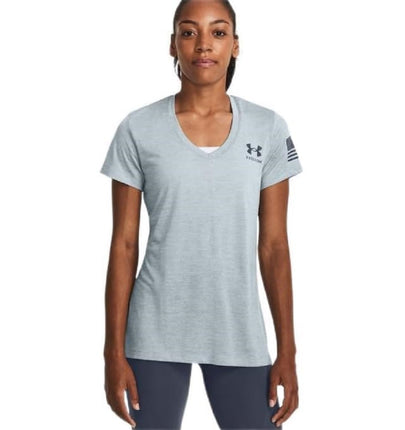 Under Armour Women's Freedom Tech Short Sleeve V-N