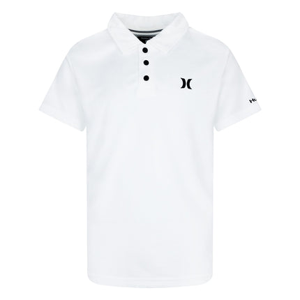 Hurley Boys' Dri-fit Polo Shirt, White, Medium