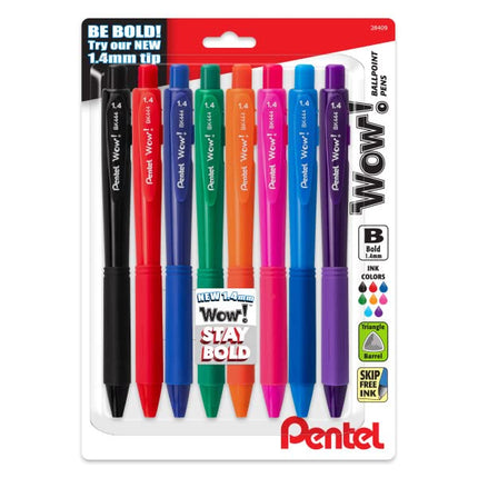 Pentel Wow! Retractable Ballpoint Pen, (1.4mm) Bol