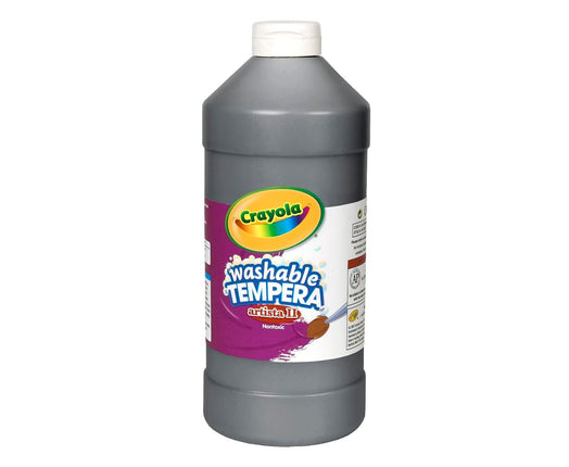 Artista II Washable Tempera Paint, Black, 32 oz
