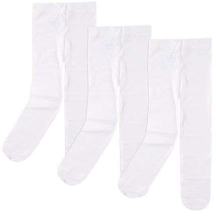 Luvable Friends Baby Girls' Nylon Tights, White, 1
