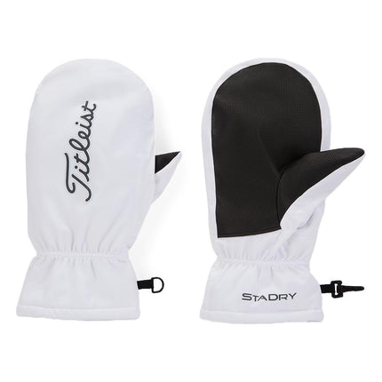 Titleist StaDry Cart Golf Mitts, White/Black