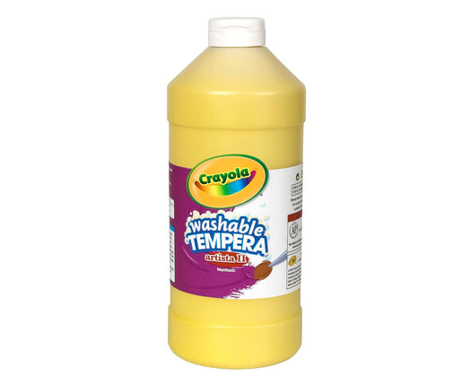Artista II Washable Tempera Paint, Yellow, 32 oz
