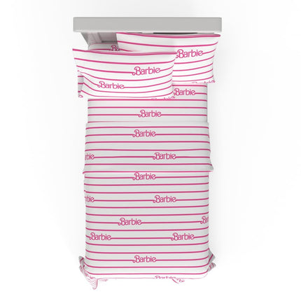 Franco Collectibles Barbie Logo Bedding Super Soft