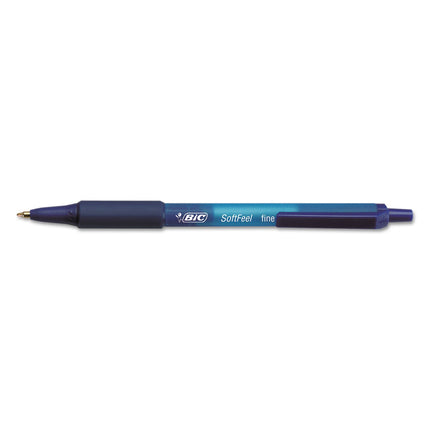 BIC Soft Feel Retractable Ball Pen, Fine Point, 0.
