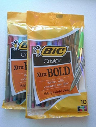 Bic Cristal Xtra Bold Pens Multi Colors 10 Pack (2