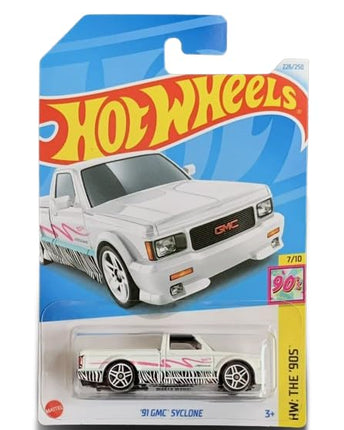 Hot Wheels 91 GMC Syclone (White), The '90s 7/10,