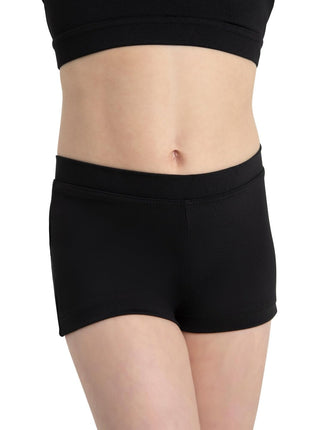 Capezio Boys Cut Low Rise Short - Girls, Black, Me