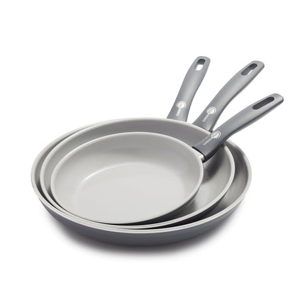 GreenPan Dover 8� 10� and 12� 3 Piece Frying Pan S