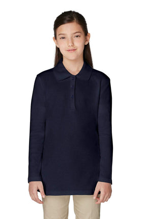French Toast Girls Size' Uniform Long Sleeve Polo