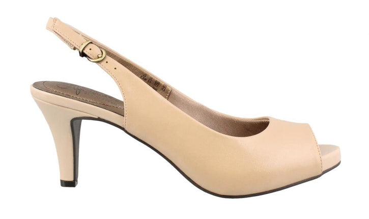 LifeStride Women's Teller Dress Pump, Taupe, 6 W U
