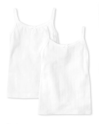 The Children's Place Girls' Sleeveless Cami, White