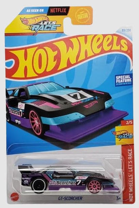 Hot Wheels GT-Scorcher, Blue, Car, Diecast, 1:64 S