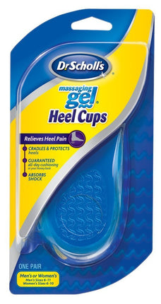 Dr. Scholl's Massaging Gel Heel Cups, Medium, 1 Pa