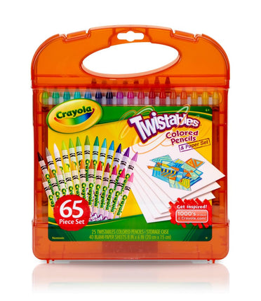 Crayola Twistable Coloured Pencils With Paper Set
