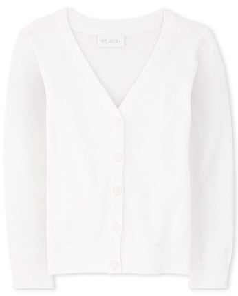 The Children's Place Girls' Uniform V Neck Cardiga