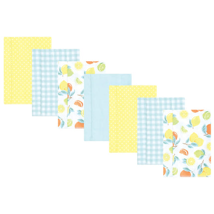 Hudson Baby Unisex Baby Flannel Burp Cloth 7pk, Ci