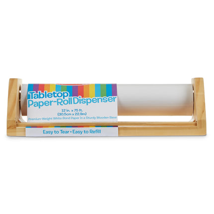 Melissa & Doug Wooden Tabletop Paper Roll Dispense