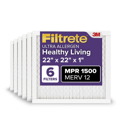Filtrete 22x22x1 AC Furnace Air Filter, MERV 12, M
