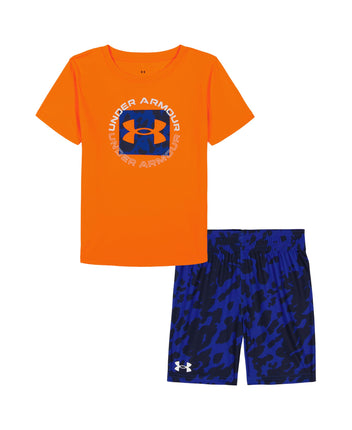 Under Armour boys Tee and Short Set, Short Sleeve