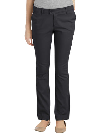 Dickies Juniors Slim Straight Stretch Pant, Black,