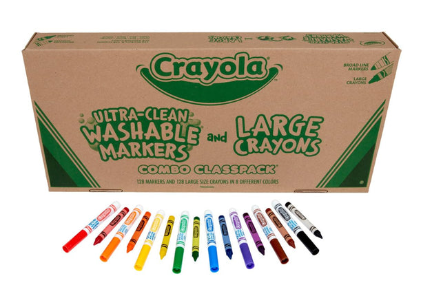 Crayola Large Crayons & Ultra Clean Washable Marke