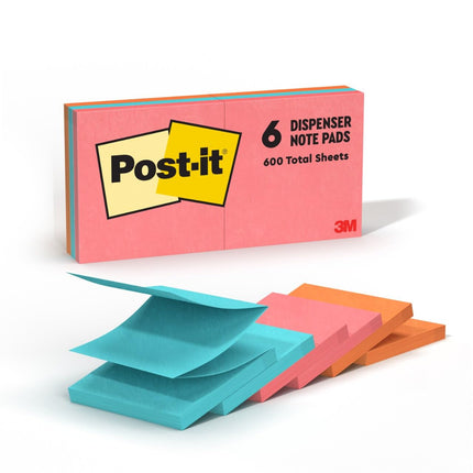 Post-it Pop-up Notes 3x3 in 6 Pads America's #1 Fa
