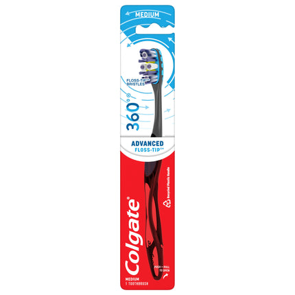 Colgate 360 Advanced Floss-Tip Bristles Toothbrush