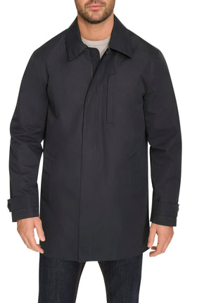 Cole Haan Men's Short Sleeve Rain Jacket, Navy, XL