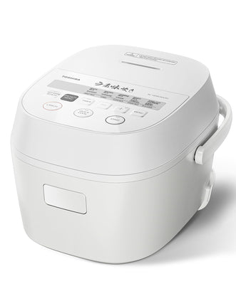 TOSHIBA 6 Cup Uncooked Rice Cooker, LCD Display wi