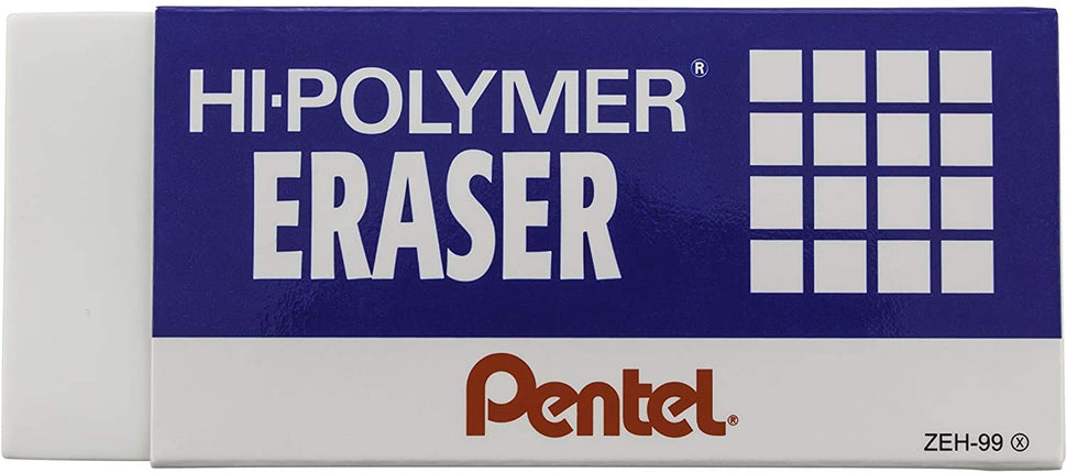Pentel Hi-Polymer Eraser - Super XL, White
