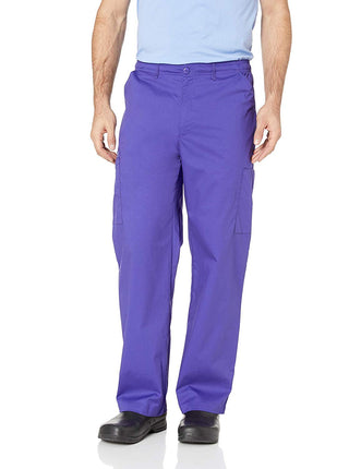 WonderWink Men's Cargo Pant, Grape, Medium