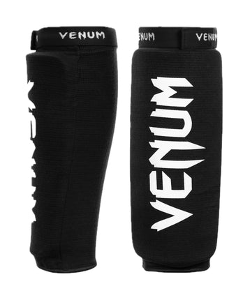 Venum, Kontact Shin Guards, Men's, One Size, Black