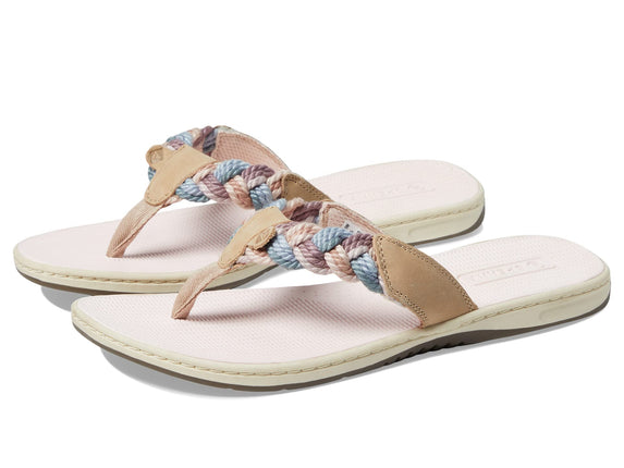 Sperry Women's Parrotfish Flip-Flop, Linen, 12