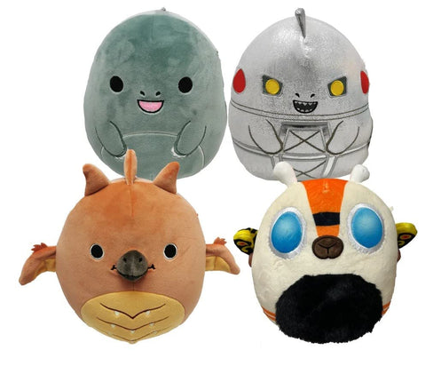 Squishmallows Kellytoy Godzilla Plush Toy (Set of