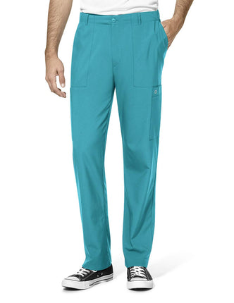 WonderWink 5355ATEALMD W123 Men's Flat Front Cargo