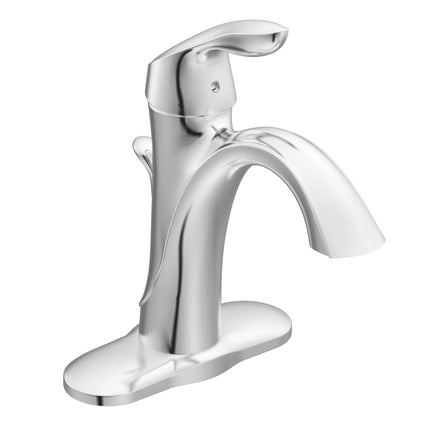 Moen Eva Chrome One-Handle Single Hole Bathroom Si